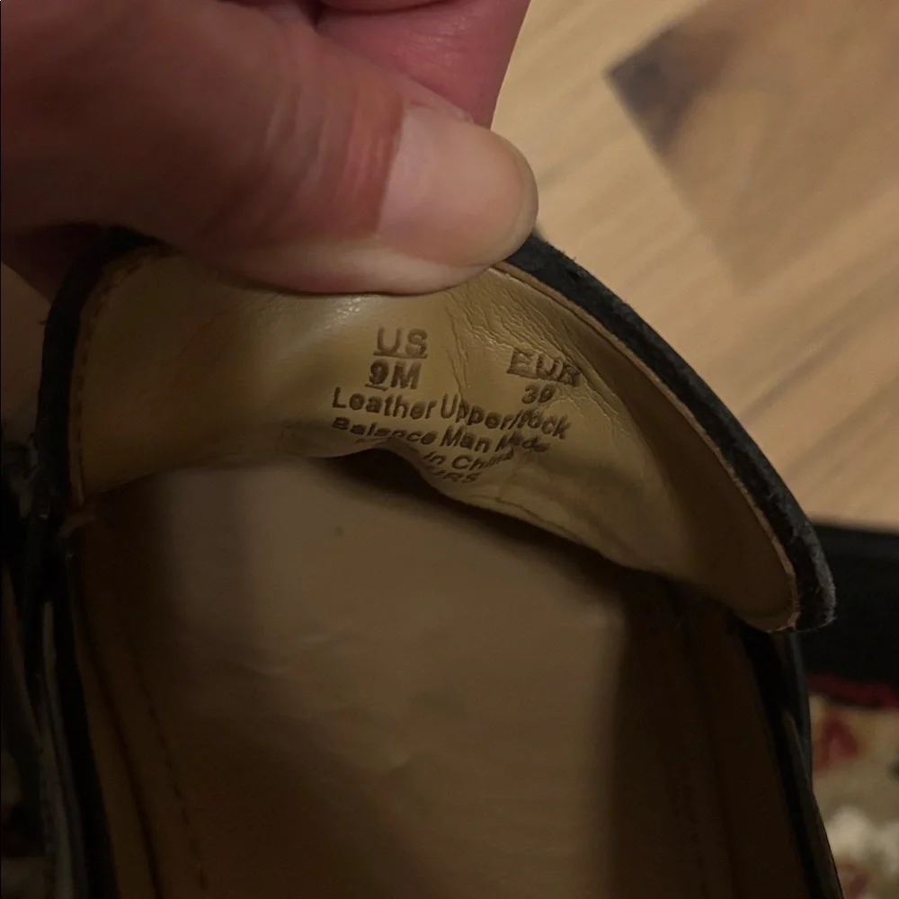 Sam Edelman Black Loafers with Gold Accent - Picture 4 of 10